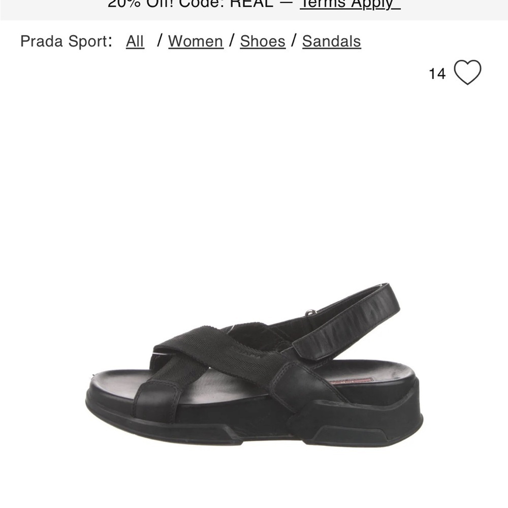 Prada Elegant Black Strappy Sandals 38 - Picture 6 of 6